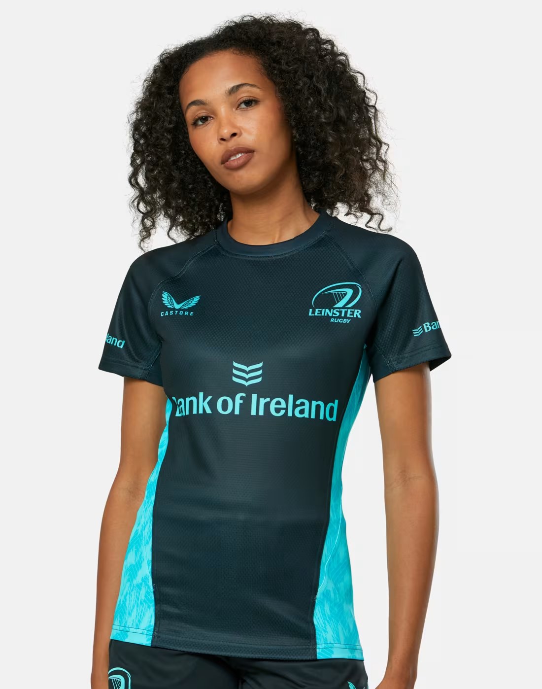CASTORE LEINSTER CONTACT SHORT SLEEVE JERSEY WOMENS - BLUE RADIANCE/BLUE GRAPHITE