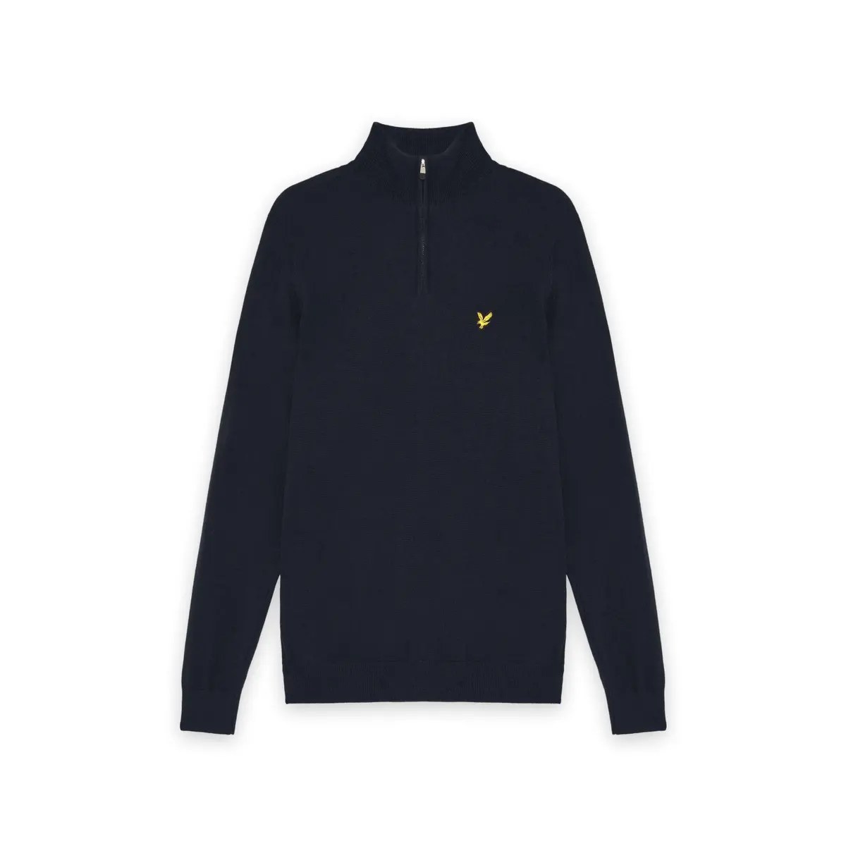 LYLE & SCOTT GOLF QUARTER ZIP MERINO JUMPER - DARK NAVY