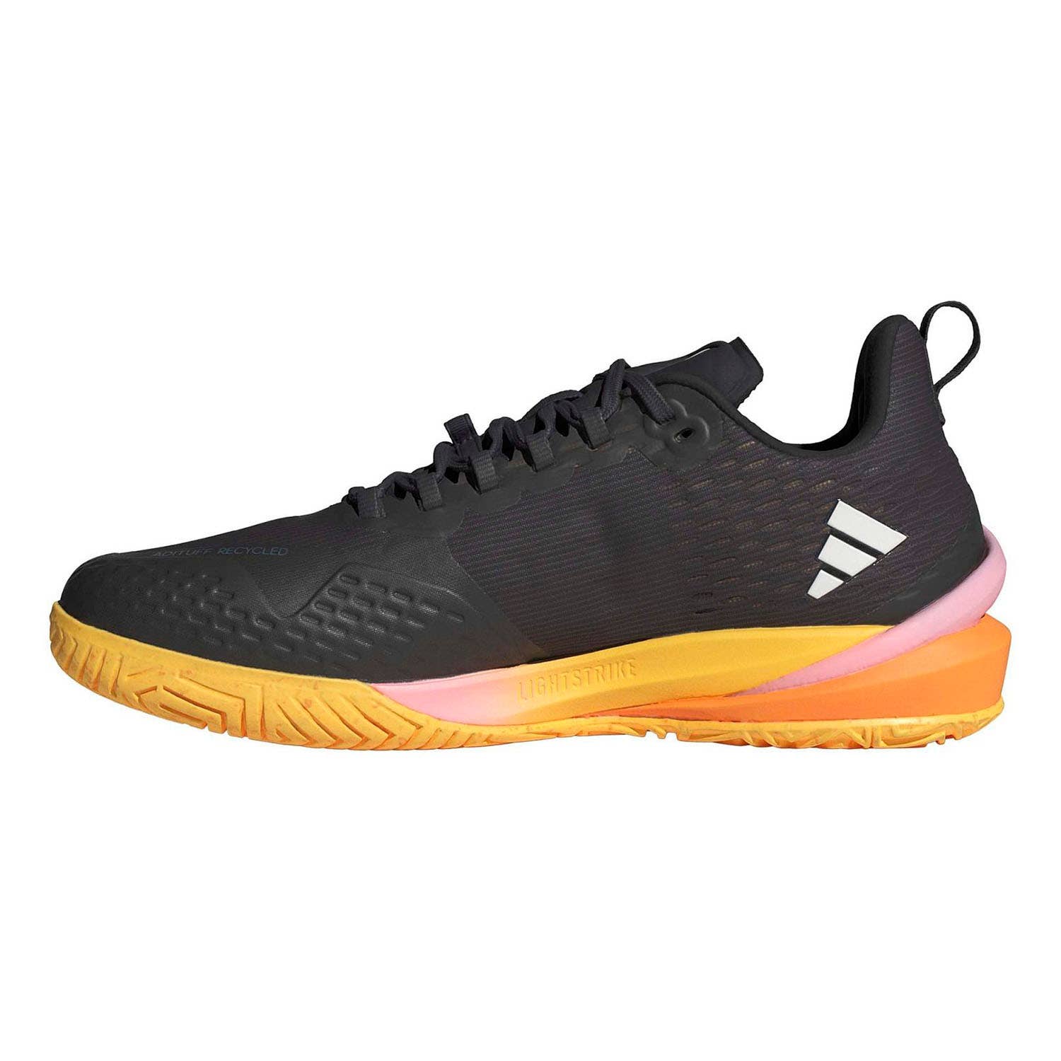 ADIDAS ADIZERO CYBERSONIC MENS TENNIS SHOES - BLACK/ORANGE