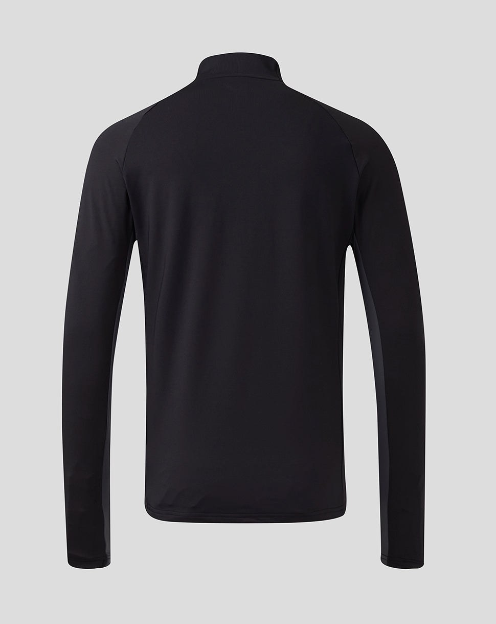 CASTORE FAI PRO COACHES 1/4 ZIP TRAINING TOP - CAVIAR/EBONY