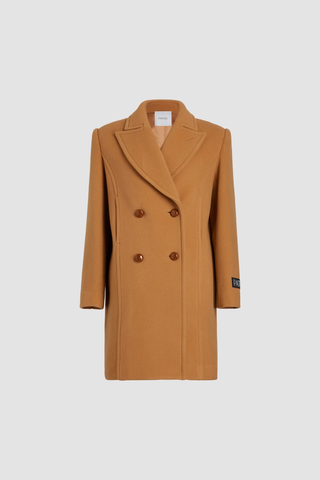 PATOU SOFT TAILORED COAT - BISCUIT