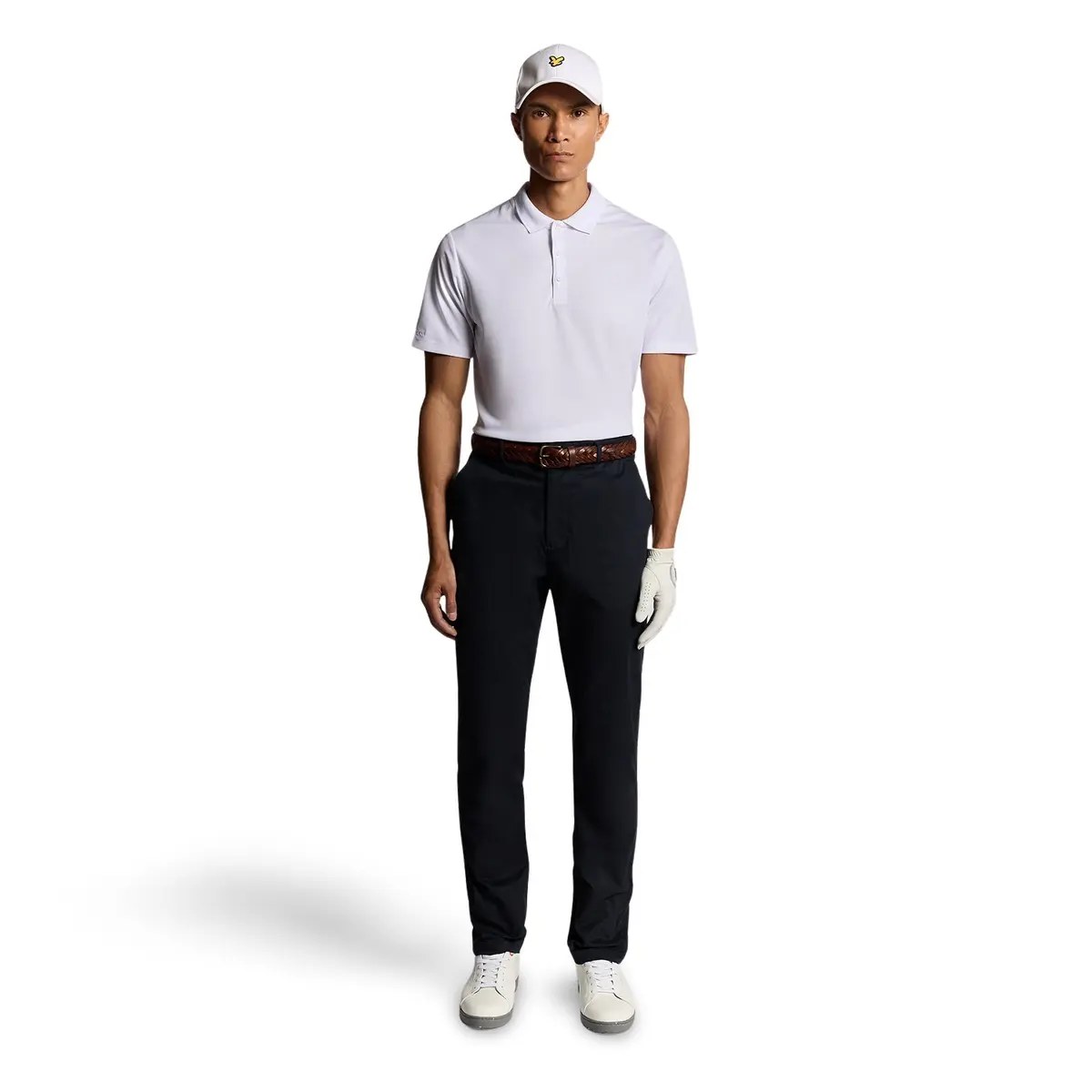 LYLE & SCOTT COURSE STRETCH CHINO TROUSERS - DARK NAVY
