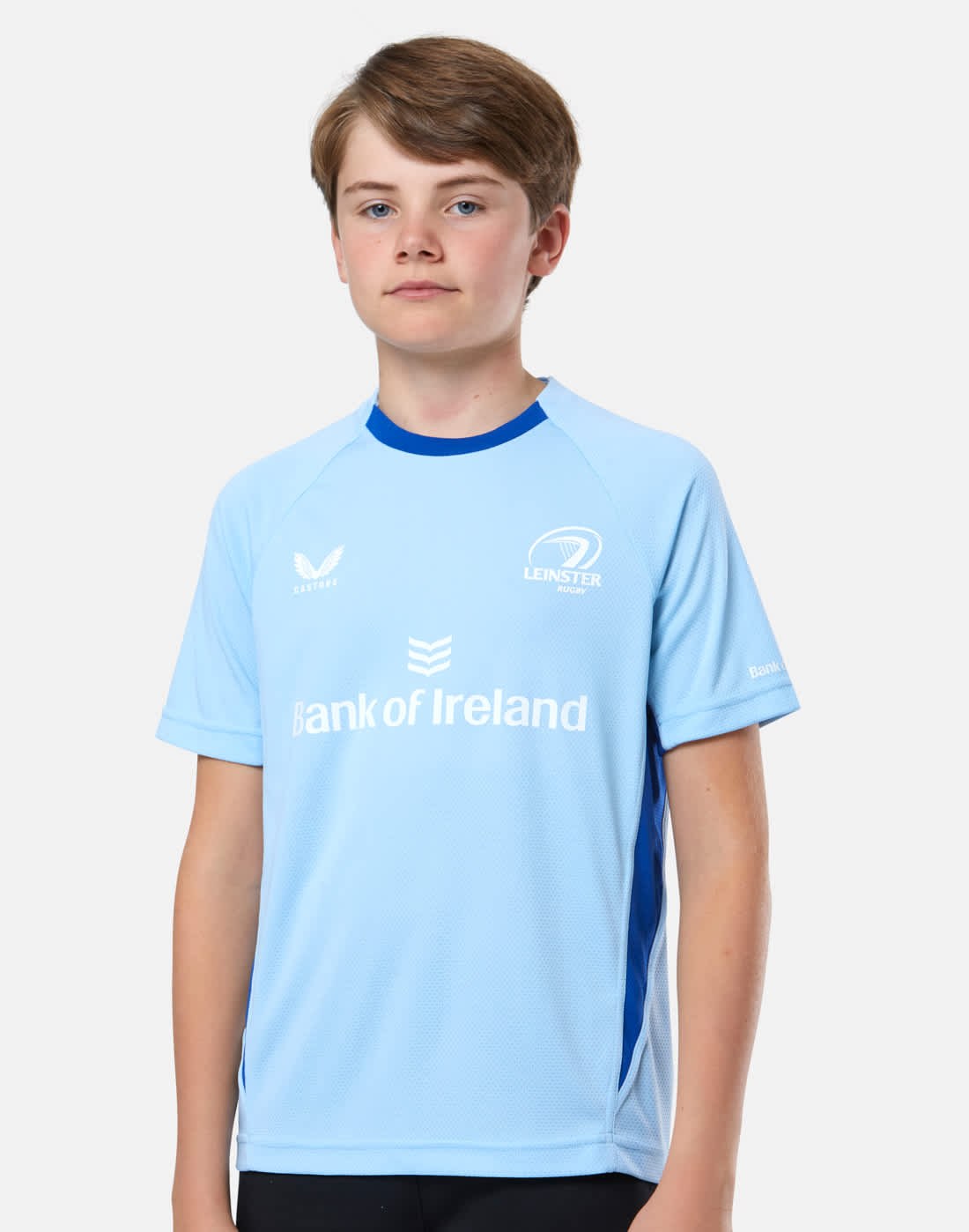 CASTORE LEINSTER PRO PLAYERS SHORT SLEEVE TEE JUNIOR - CERULEAN/ SURF THE WEB