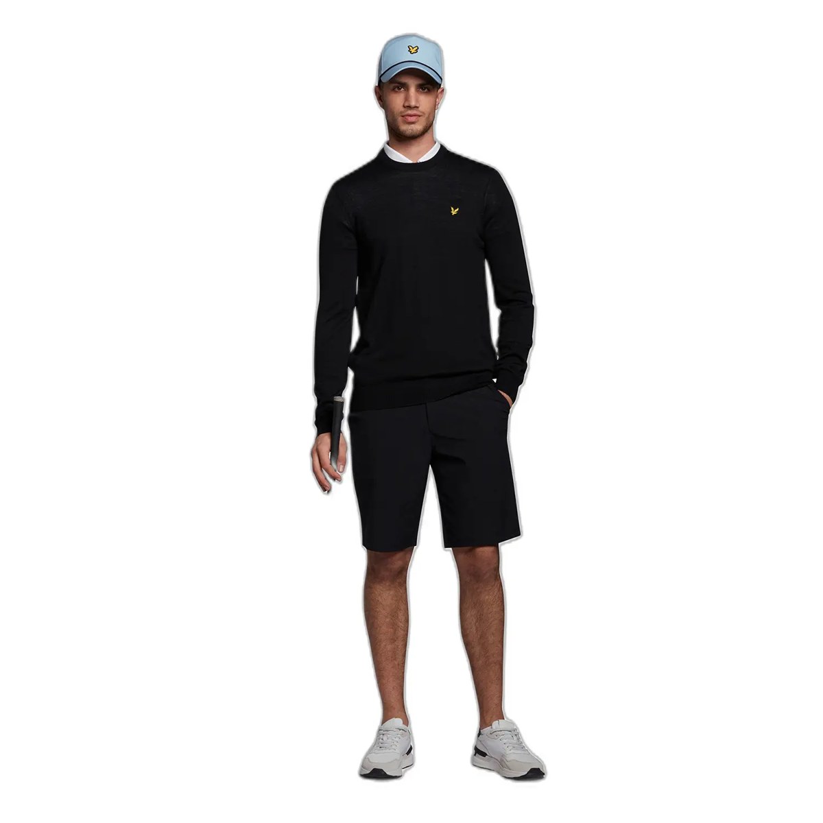 LYLE & SCOTT GOLF CREW NECK PULLOVER - JET BLACK