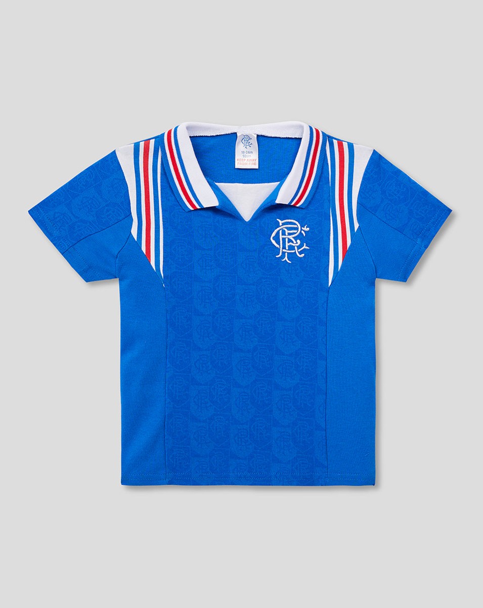 CASTORE RANGERS BABY 1996/97 HOME RETRO SHIRT INFANT - BLUE