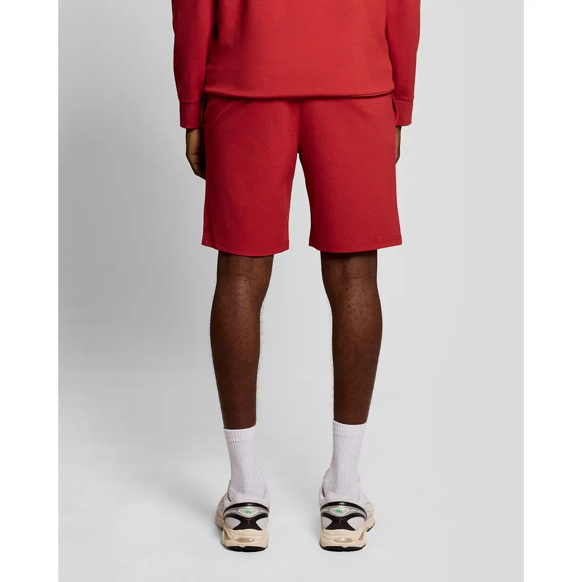 LYLE & SCOTT FLY FLEECE SHORTS - GARNET