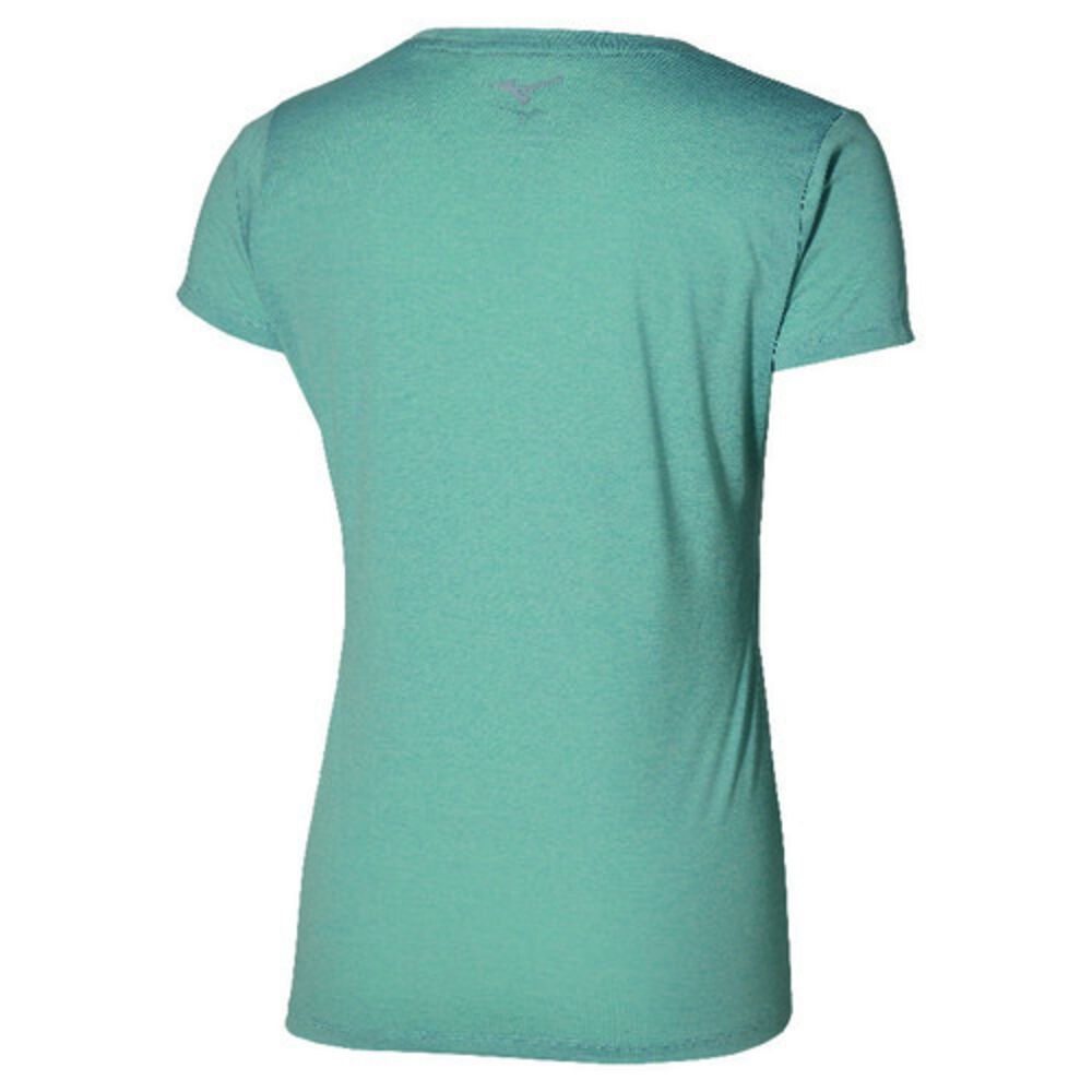 MIZUNO WOMENS CORE IMPULSE SS TEE - CLOUD BLUE