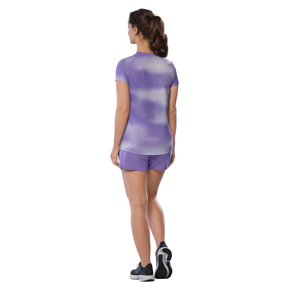 MIZUNO WOMENS CORE GRAPHIC TEE - THISTLE