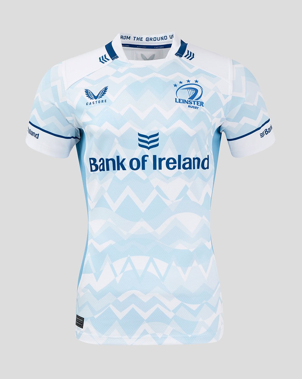 CASTORE LEINSTER AWAY PRO JERSEY - BRILLIANT WHITE/ FROZEN FJORD