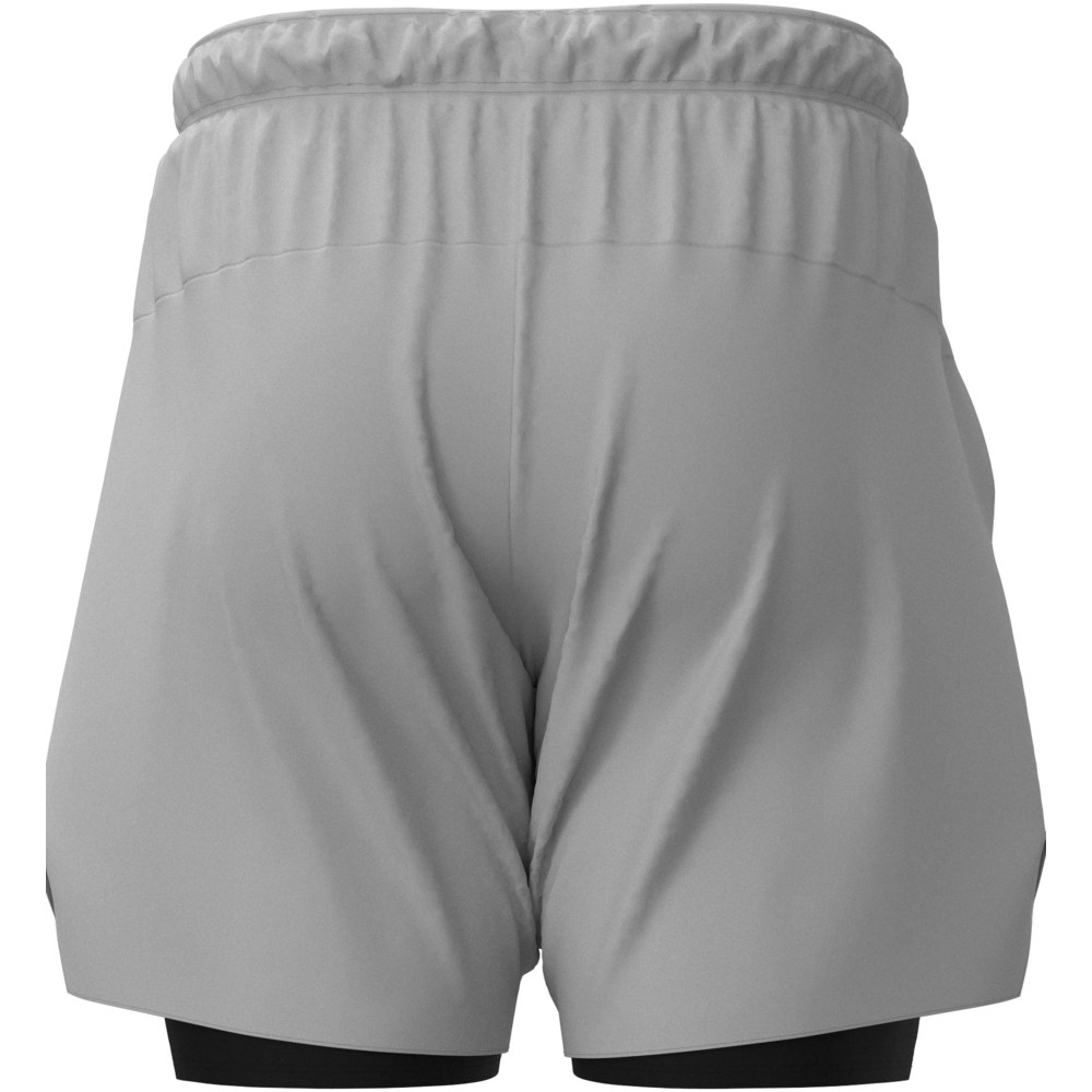 MIZUNO MENS CORE 7.5 INCH 2IN1 SHORT - VAPOR SILVER