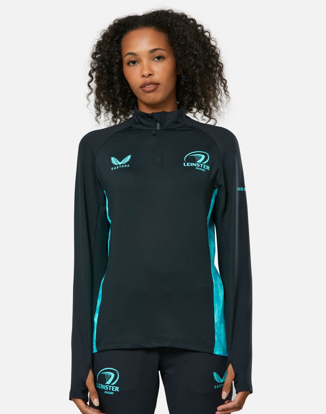 CASTORE LEINSTER PERFORMANCE MIDLAYER TOP WOMENS - BLUE GRAPHITE/BLUE RADIANCE