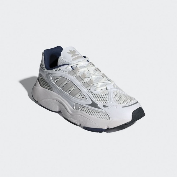 ADIDAS ORIGINALS OZMILLEN TRAINERS - CLOUD WHITE/GREY ONE/BRIGHT BLUE