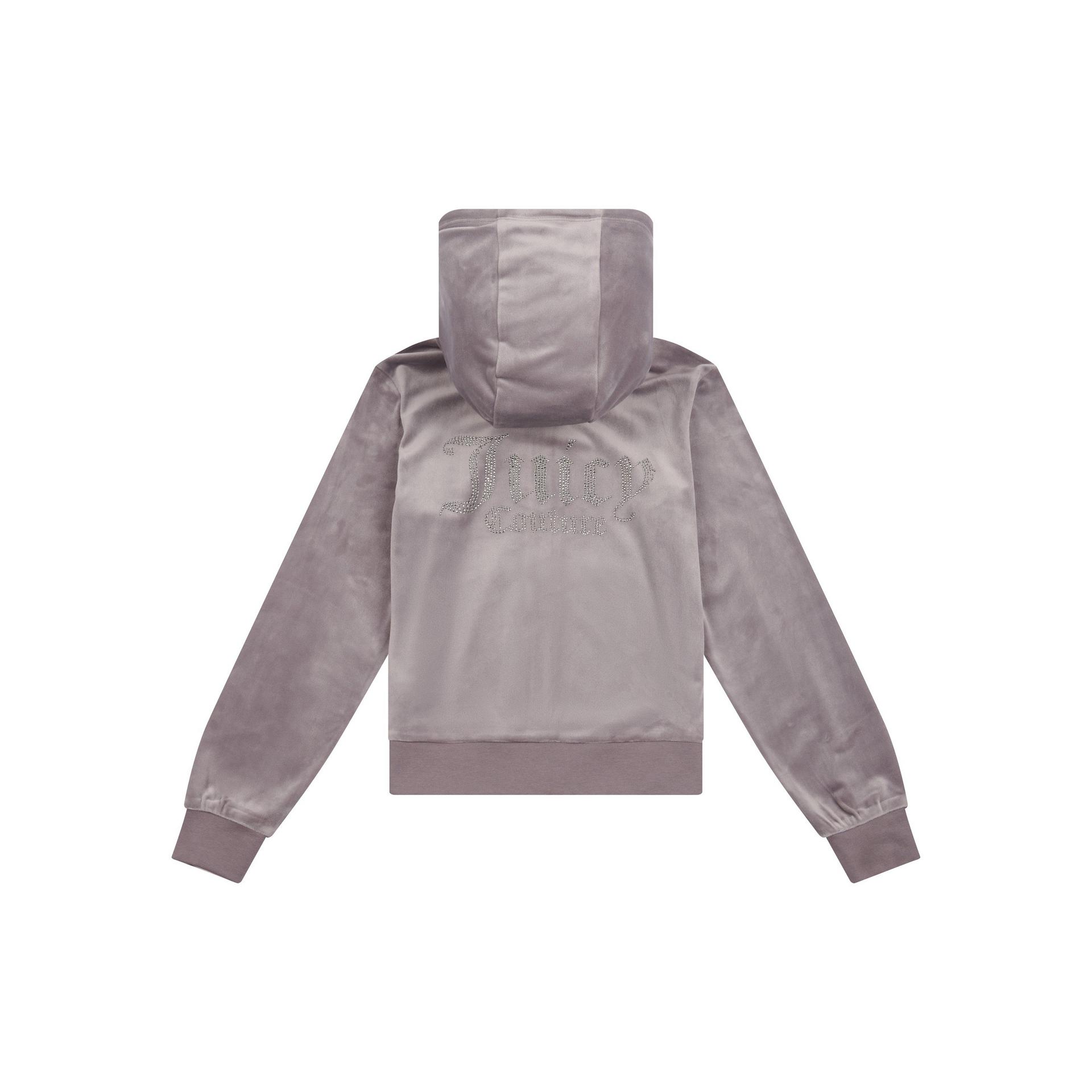 JUICY COUTURE DIAMANTE VELOUR HOOD - RABBIT