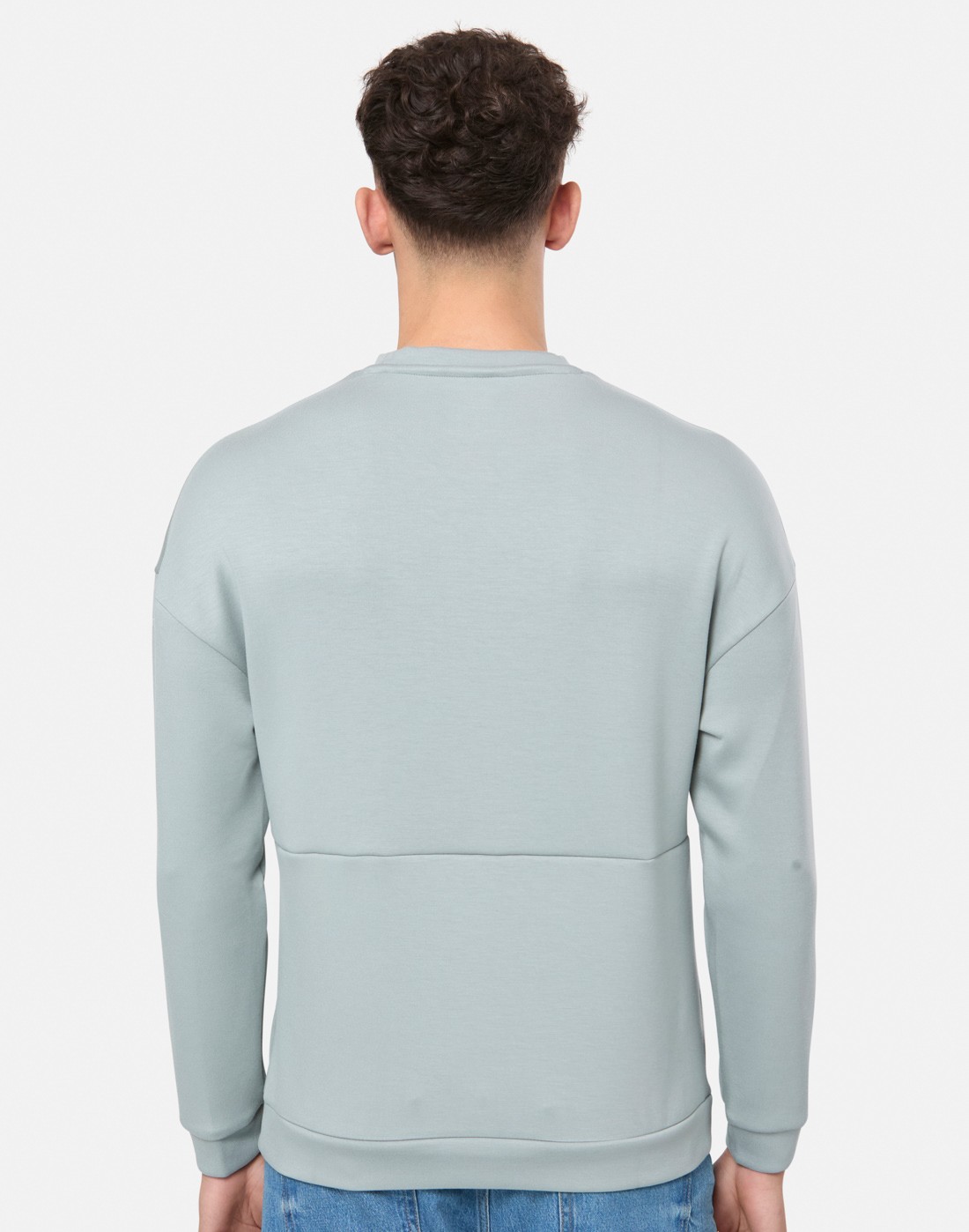 CASTORE LEINSTER TRAVEL CREW SWEAT - GREY MARL