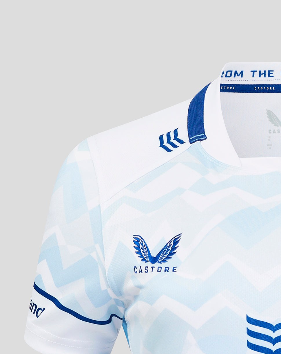 CASTORE LEINSTER AWAY REPLICA JERSEY WOMENS - BRILLIANT WHITE/ FROZEN FJORD