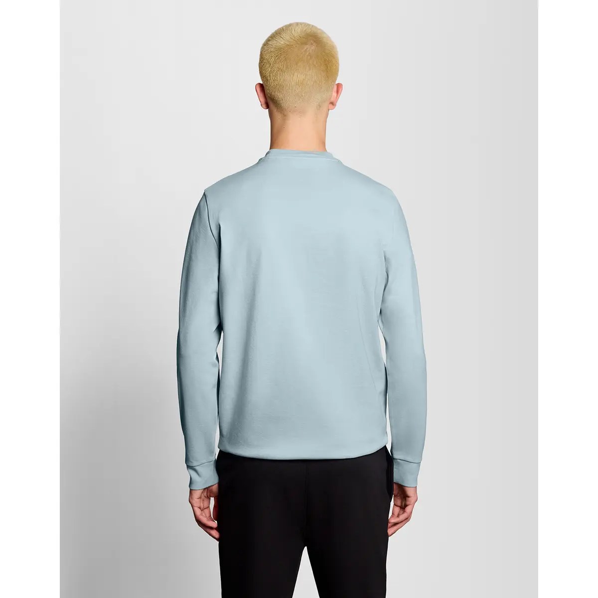 LYLE & SCOTT CREW NECK FLY FLEECE - BLUE LAGOON