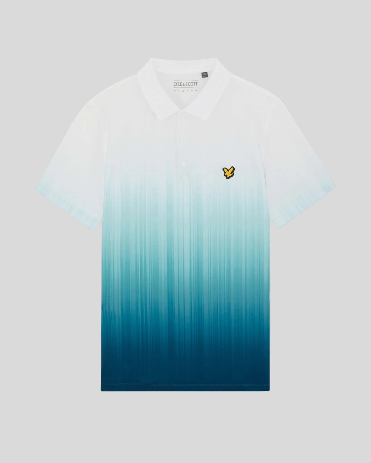 LYLE & SCOTT GOLF GRADIENT POLO - AQUAMARINE BLUE
