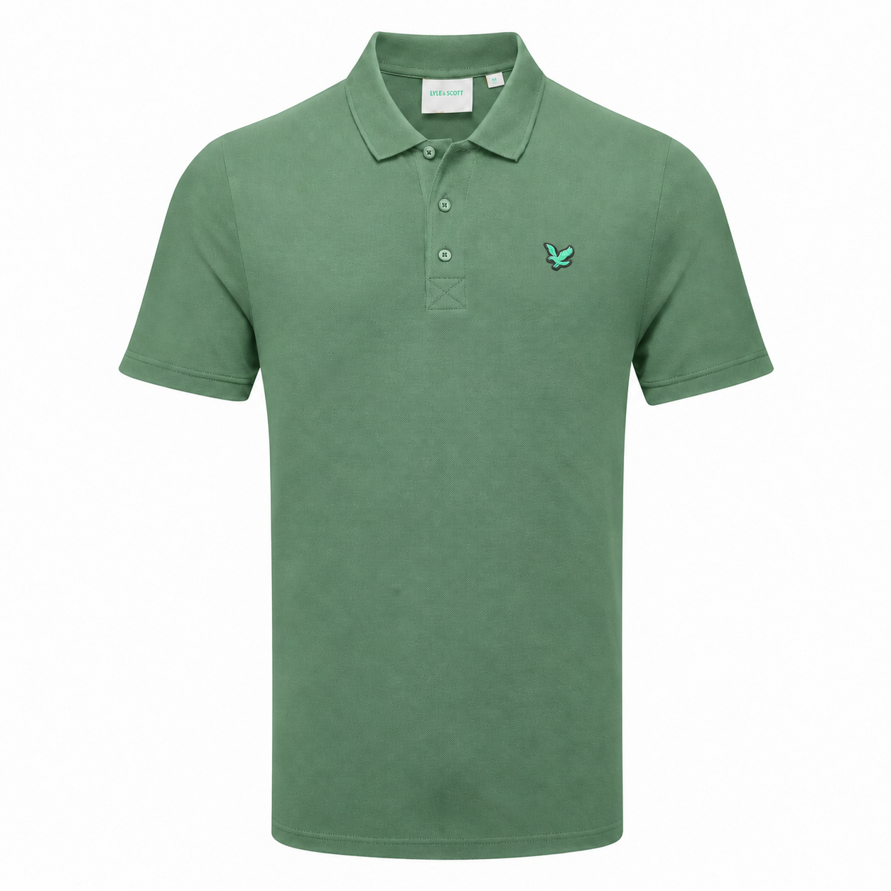 LYLE & SCOTT GOLF POLO SHIRT - SMOKE GREEN