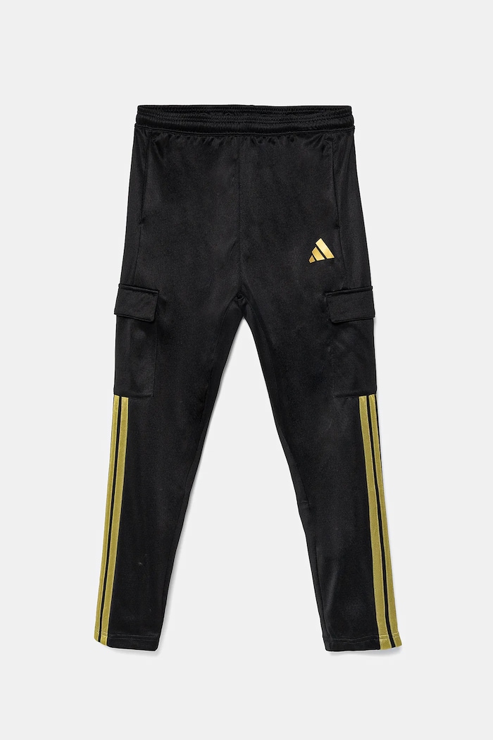 ADIDAS CARGO TRACKSUIT BOTTOMS JUNIOR - BLACK