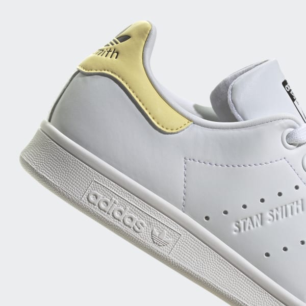ADIDAS ORIGINALS STAN SMITH WOMENS TRAINERS - WHITE/BLACK/YELLOW