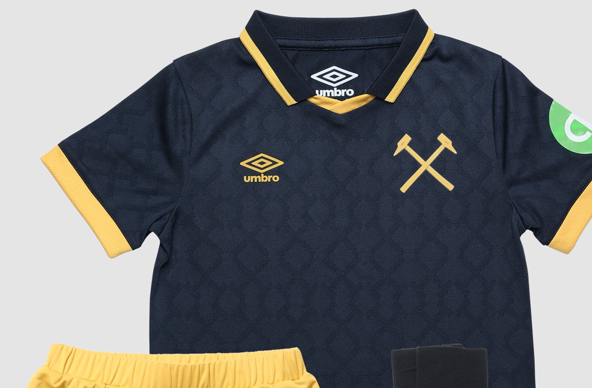 UMBRO WEST HAM 25/26 THIRD INFANT KIT - SKY CAPTAIN / ORCHE