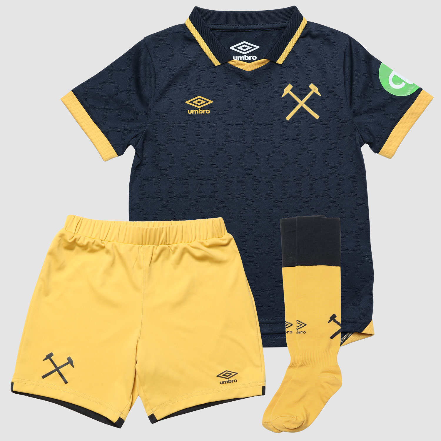 UMBRO WEST HAM 25/26 THIRD INFANT KIT - SKY CAPTAIN / ORCHE