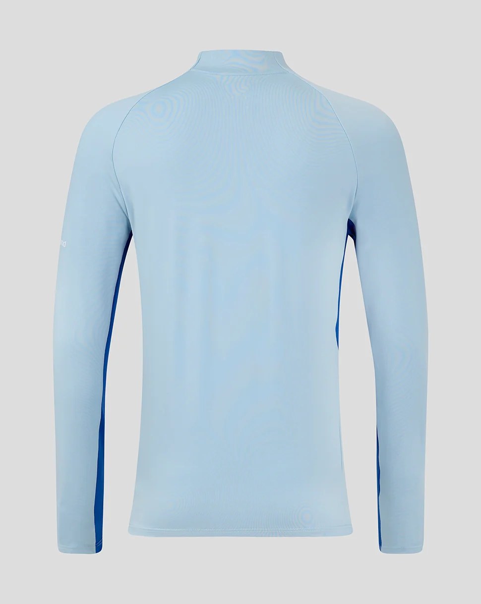 CASTORE LEINSTER PRO PLAYERS 1/4 ZIP MIDLAYER - CERULEAN/ SURF THE WEB
