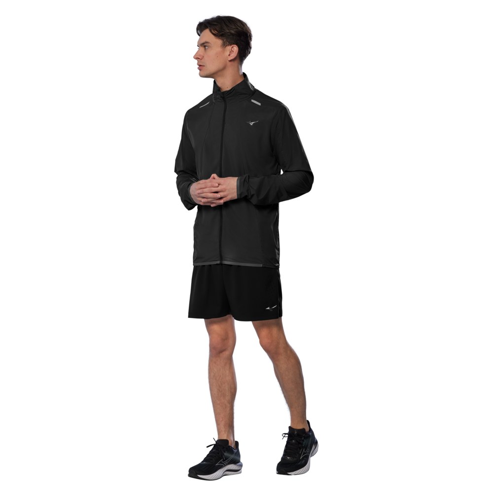 MIZUNO MENS TECH LIGHT JACKET - BLACK