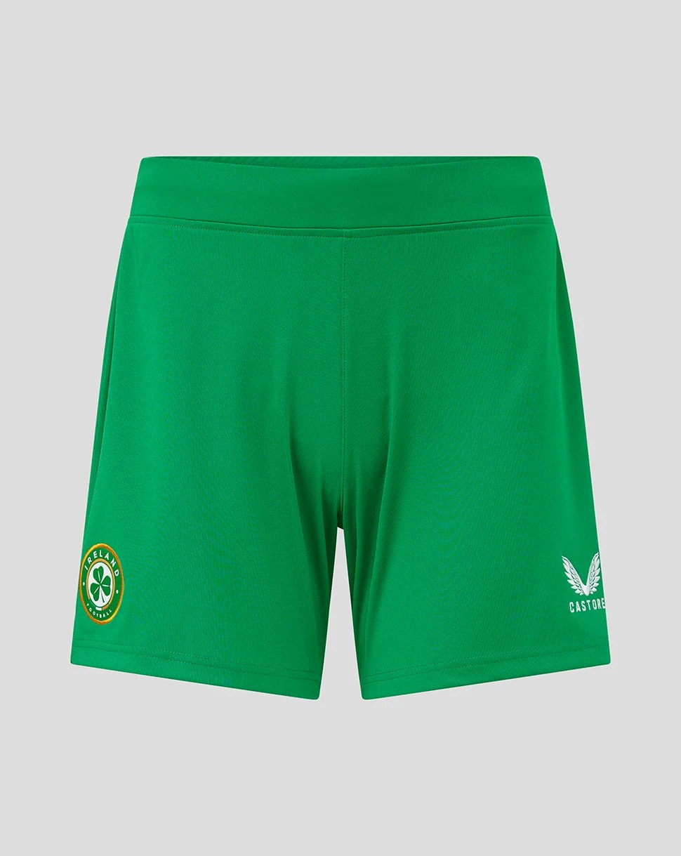 CASTORE FAI REPLICA HOME SHORT WOMENS - JOLLY GREEN, BRILLIANT WHITE