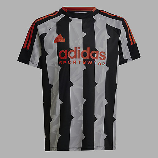 ADIDAS SPORTSWEAR GRAPHIC TEE JUNIOR - BLACK/WHITE