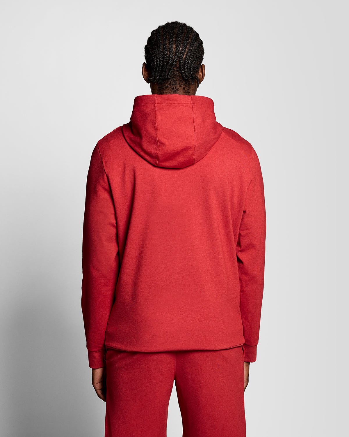 LYLE & SCOTT FLY FLEECE HOODIE - GARNET