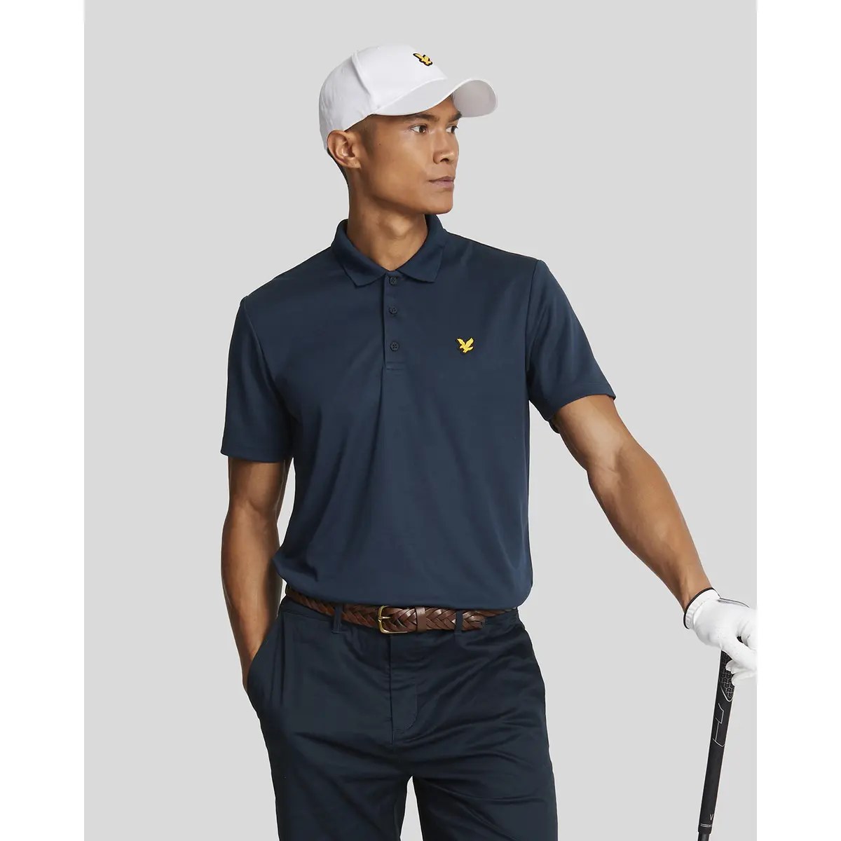 LYLE & SCOTT GOLF TECH POLO SHIRT - DARK NAVY
