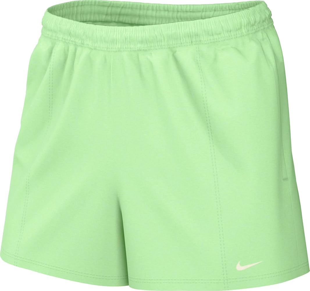 NIKE W NSW CHLL FT HR 2IN SHORT - VAPOR GREEN