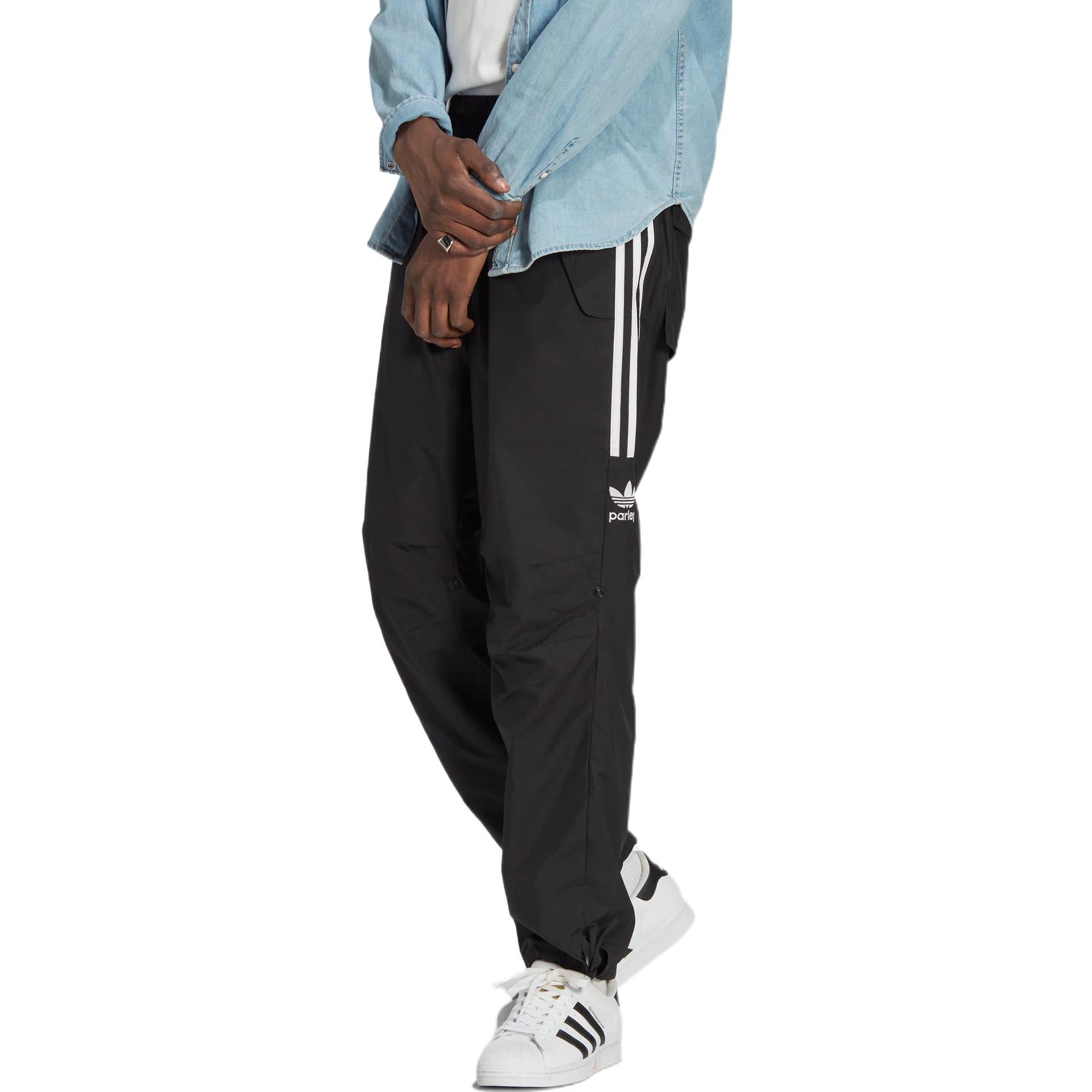 ADIDAS MENS PARLEY SIDE-STRIPED TRACK PANTS