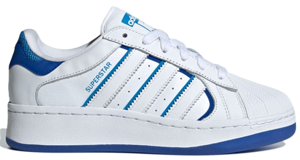 ADIDAS ORIGINALS SUPERSTAR XLG ESSENCE WOMENS TRAINERS - WHITE