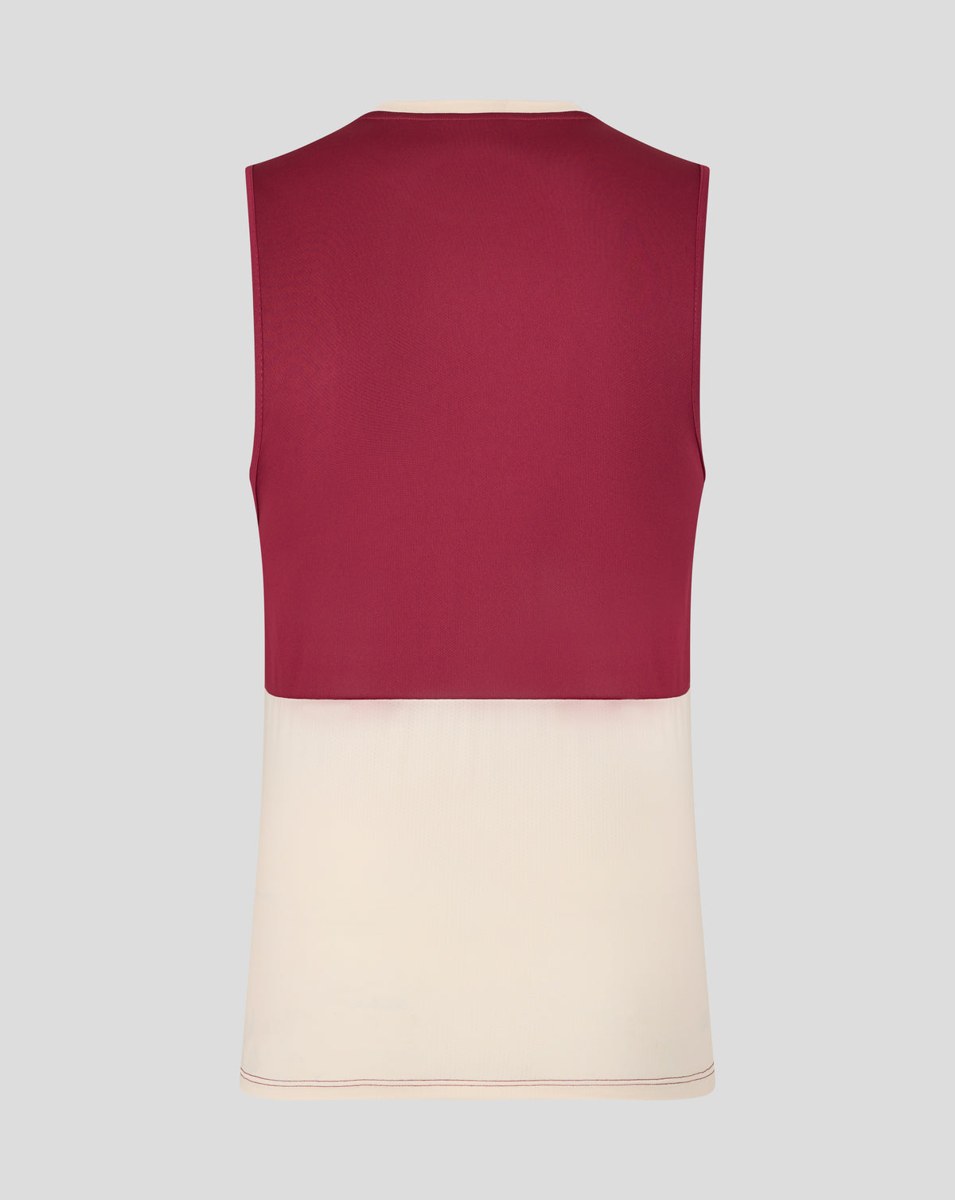UMBRO WEST HAM 25/26 PRO TRAINING SLEEVELESS TEE - RHODODENDRON / ECRU