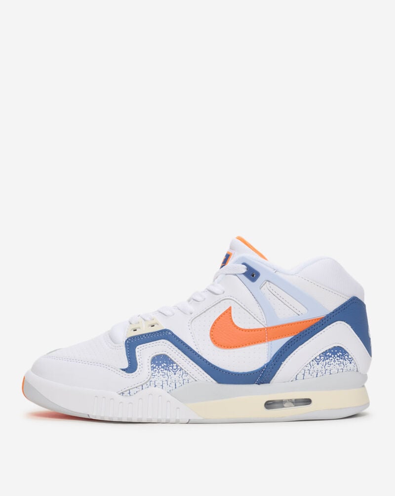 NIKE AIR TECH CHALLENGE II QS TRAINERS - WHITE/TART/STONE BLUE/FOOTBALL GREY/PURE PLATINUM