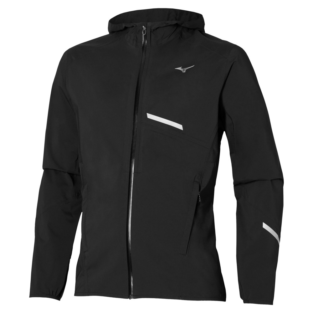 MIZUNO MENS WATERPROOF 20K ER JACKET - BLACK