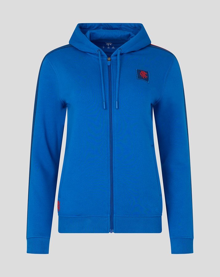CASTORE RANGERS CLASSIC FULL ZIP HOODY 2 WOMENS - LAPIS BLUE