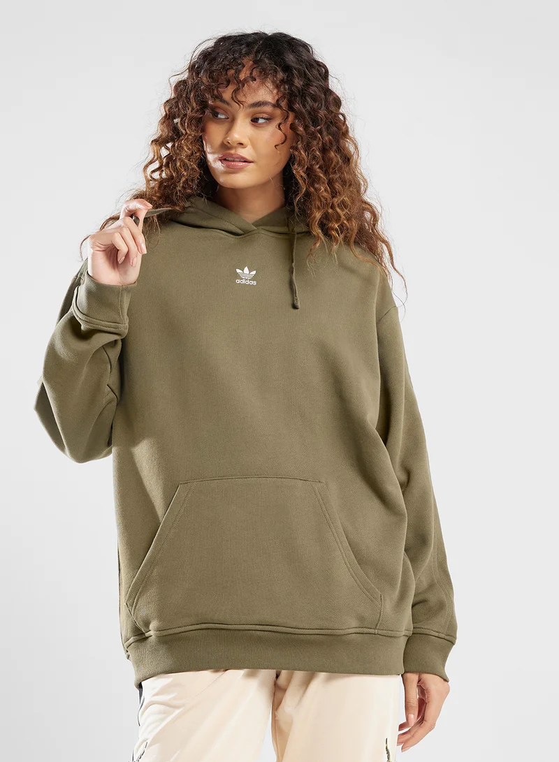 ADIDAS ORIGINALS WOMENS ESS HOODIE OLISTR
