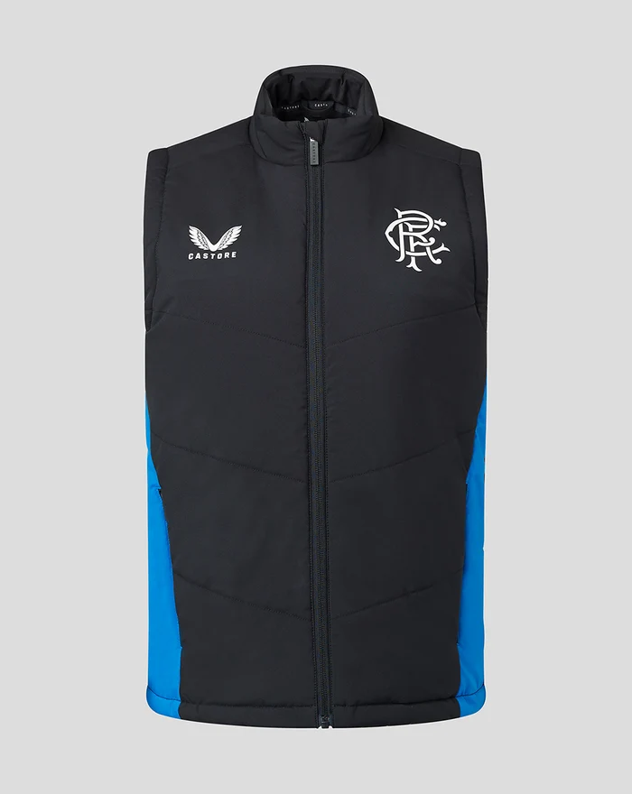 CASTORE RANGERS PLAYERS MATCH DAY BENCH GILET WOMENS - PEACOAT NAVY