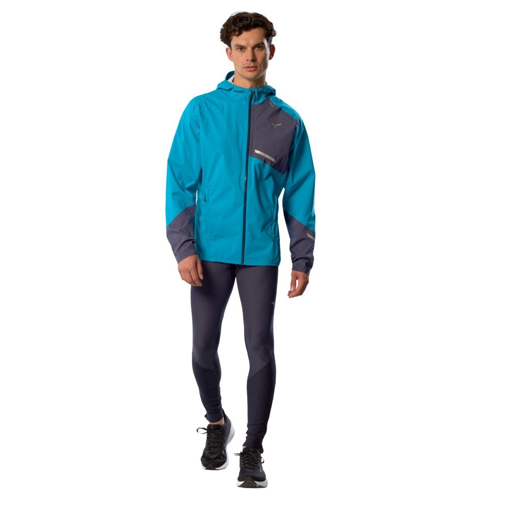 MIZUNO MENS WATERPROOF 20K ER JACKET - CAPRI BREEZE
