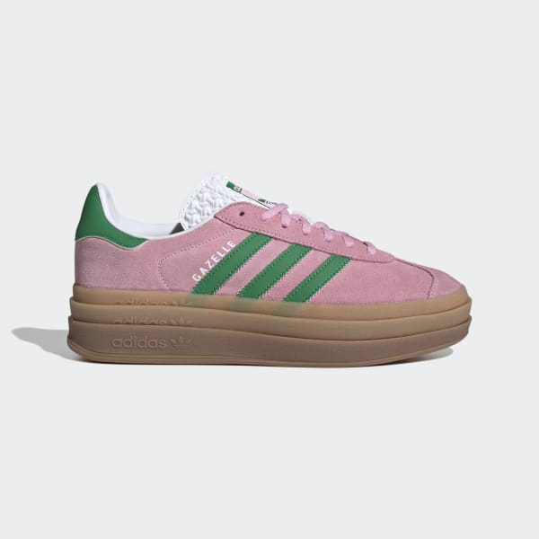 ADIDAS ORIGINALS GAZELLE BOLD - TRUE PINK/GREEN/FTWR WHITE