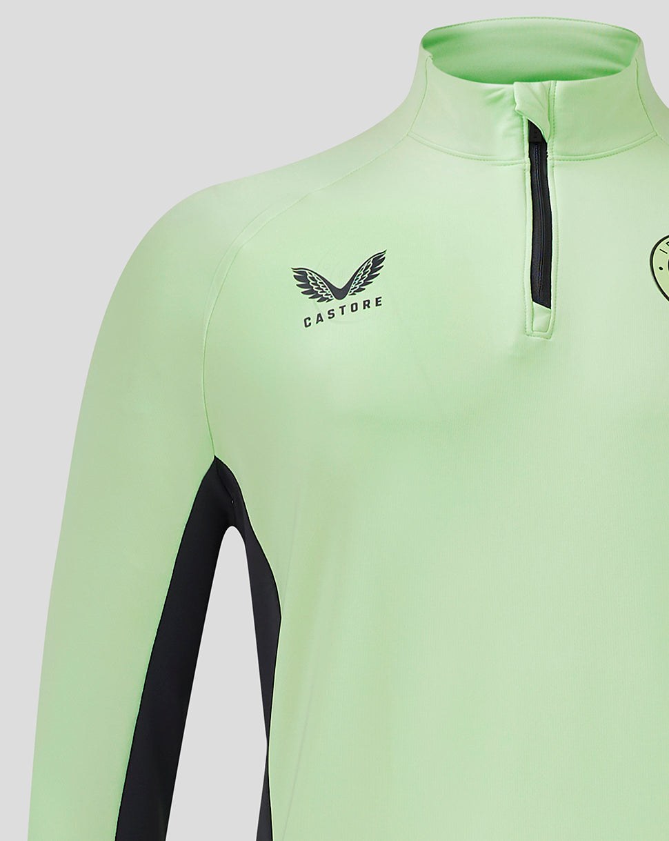 CASTORE FAI PRO PLAYERS 1/4 ZIP TRAINING TOP - PATINA GREEN/EBONY