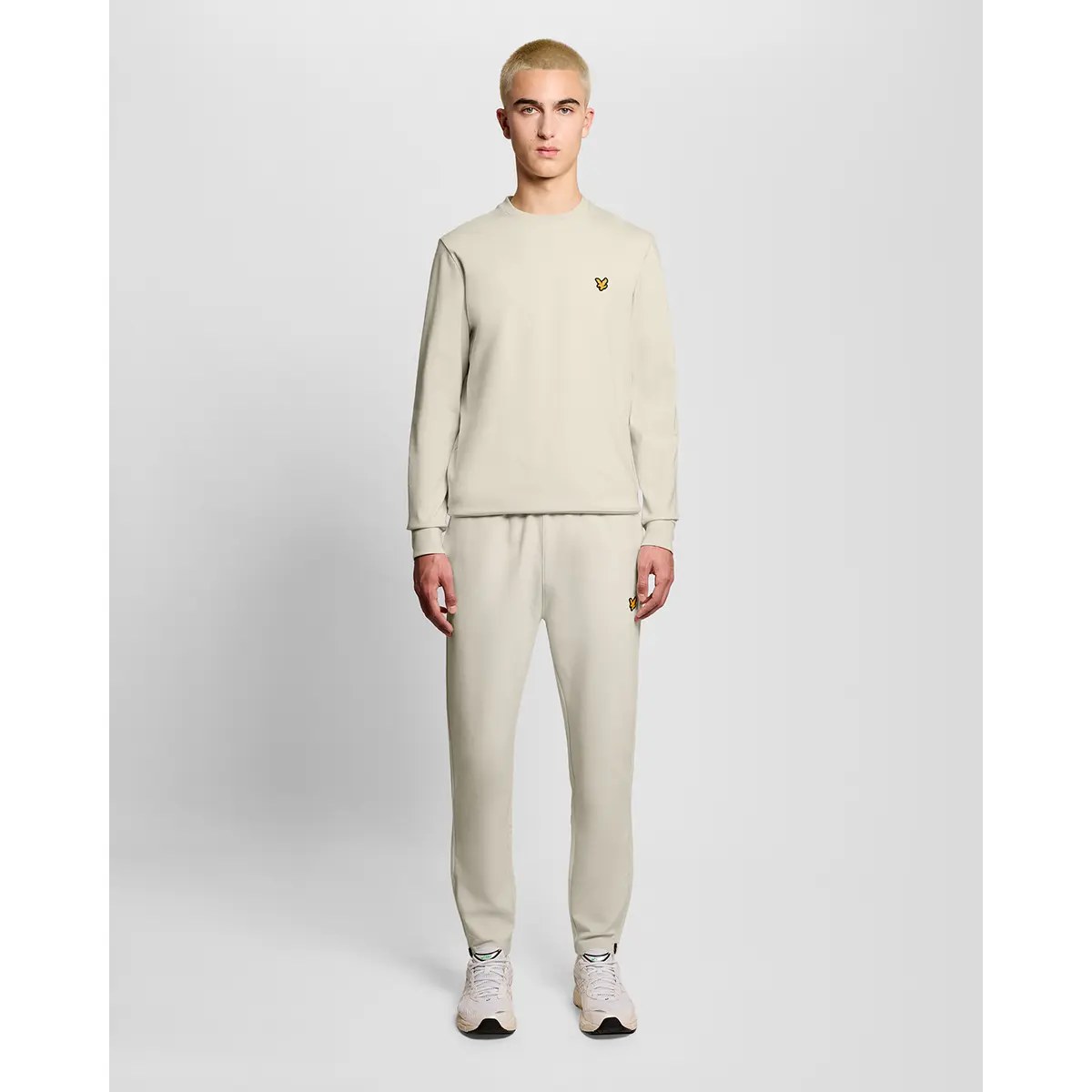 LYLE & SCOTT CREW NECK FLY FLEECE - WHITECAP GREY