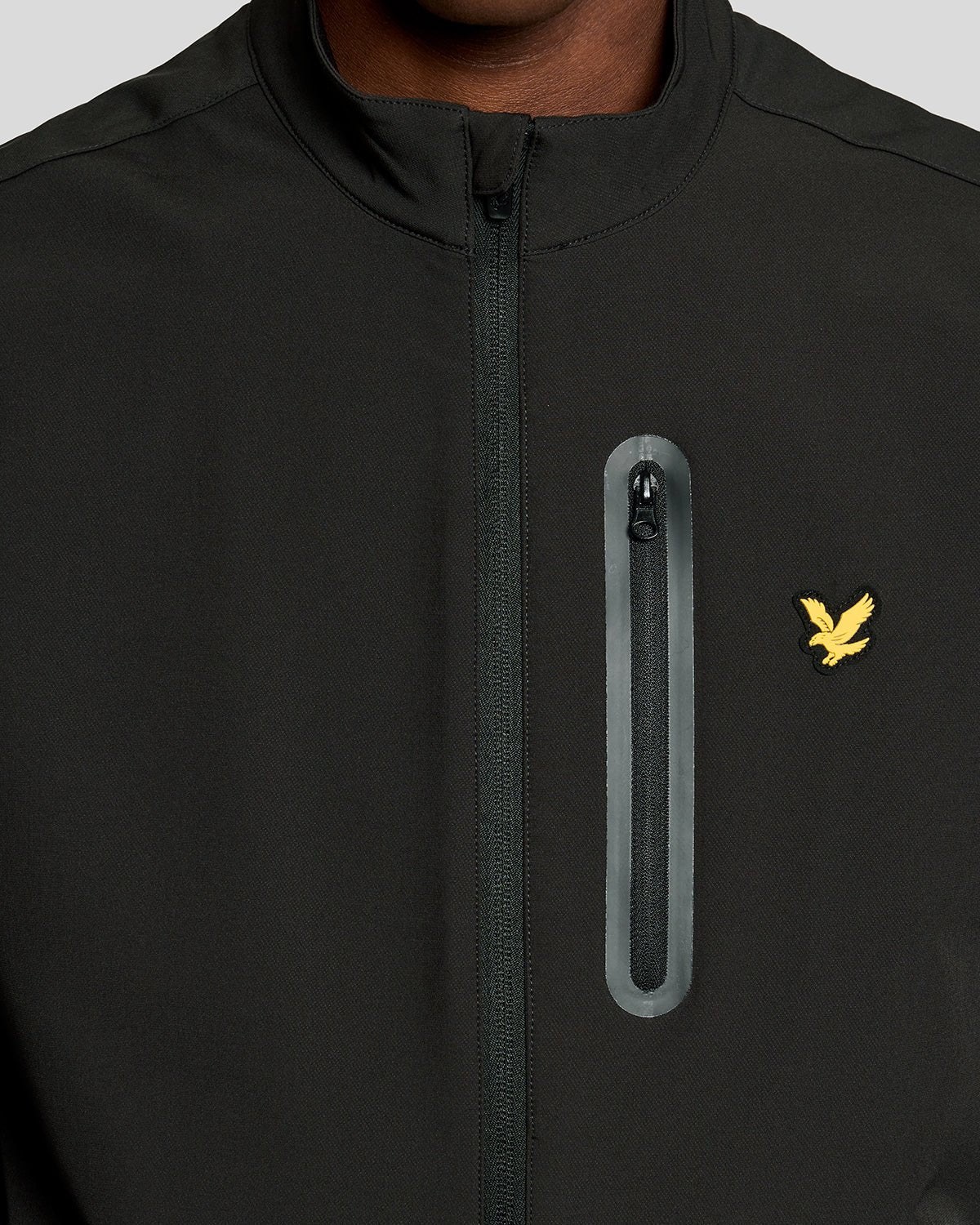 LYLE & SCOTT BRANDED GILET - JET BLACK