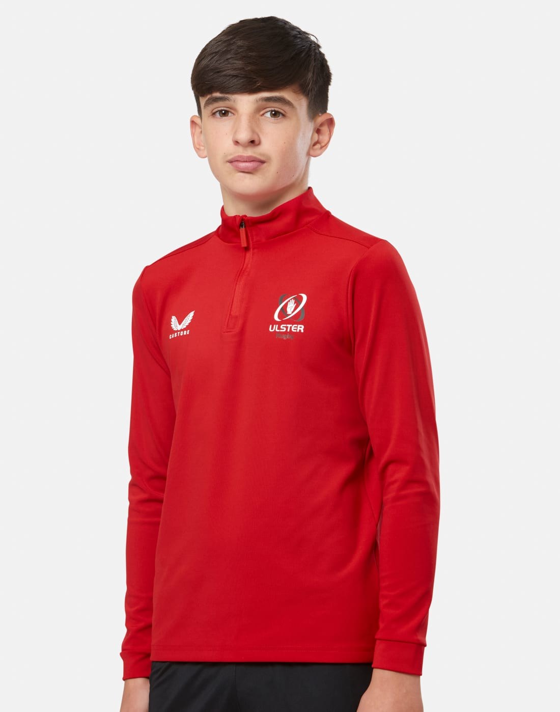 CASTORE ULSTER PERFORMANCE 1/4 ZIP JUNIOR - TRUE RED