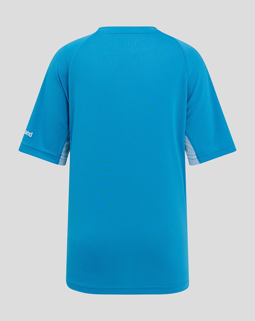 CASTORE LEINSTER MATCHDAY SHORT SLEEVE TEE JUNIOR - MED BLUE/ CERULEAN
