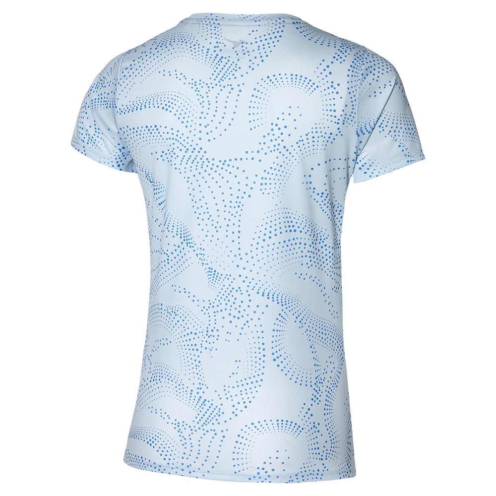 MIZUNO WOMENS IMPULSE CORE GRAPHIC TEE - PLEIN AIR