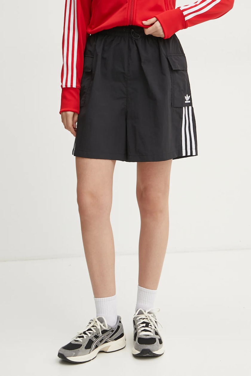 ADIDAS ORIGINALS W 3S CARGO SHORTS - BLACK